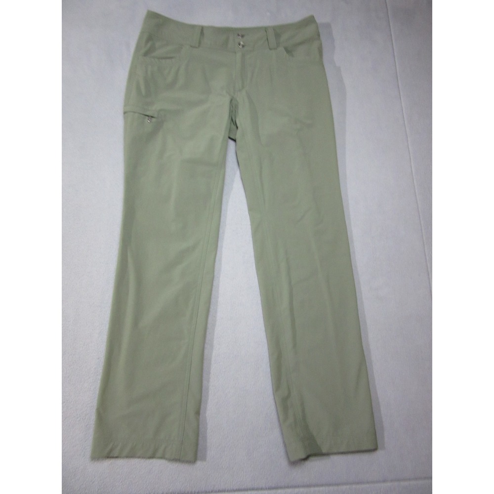 Marmot Pants Womens 12 Green Hiking Stretch Cargo Straight Leg Outdoor Technical